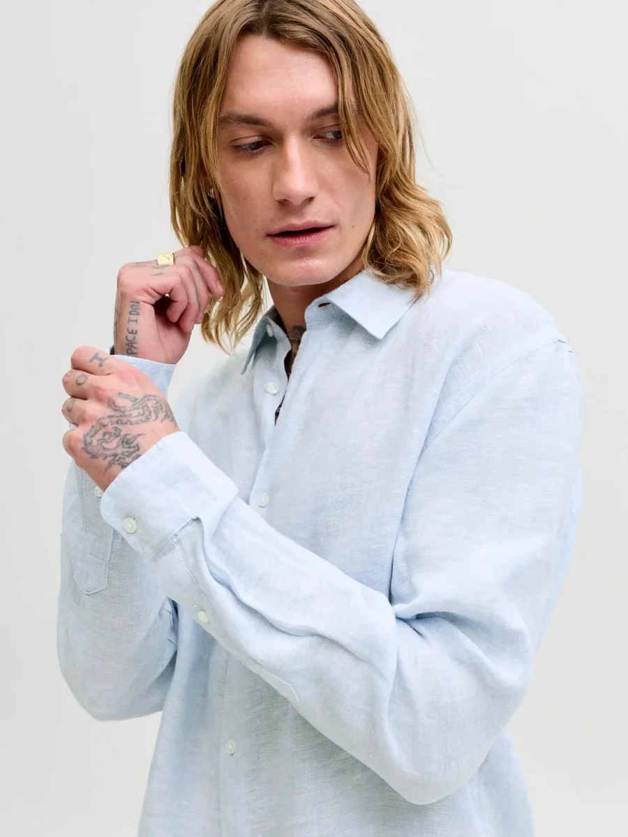 JPRBLALAWRENCE Shirt - Chambray Blue - Imagen 2