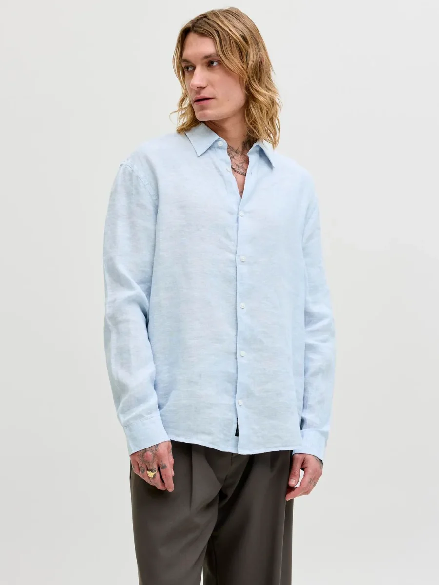 JPRBLALAWRENCE Shirt - Chambray Blue - Imagen 4